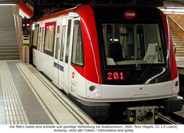 Flughafen Stadtzentrum Metro U-Bahn